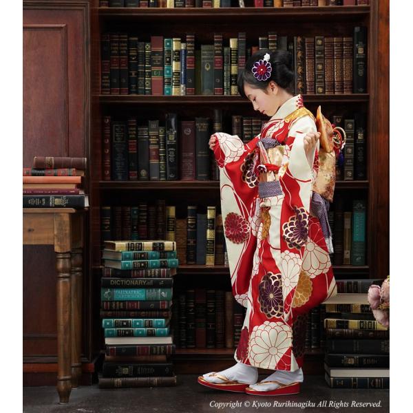 501ag70キモノのみ■七五三 七歳 女児 セミアンティーク着物 菊 Amazon | [京都瑠璃雛菊] 七五三 着物 7歳 フルセット 菊乃(きく