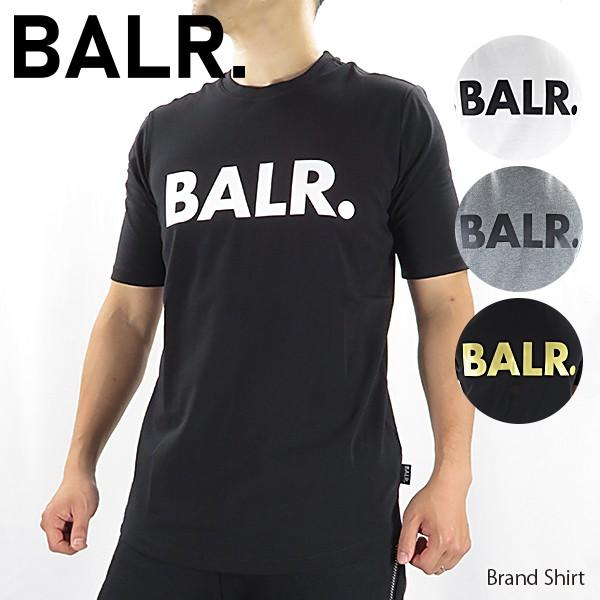 BALR. Brand Shirt ボーラー Tシャツ メンズ 半袖 クルーネック ロゴT