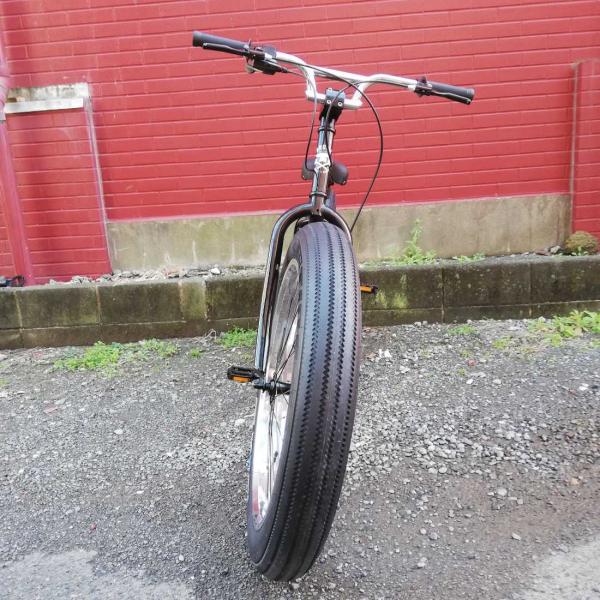自転車 26BRONX-DD グロスブラック×ポリッシュリム ブロンクス 
