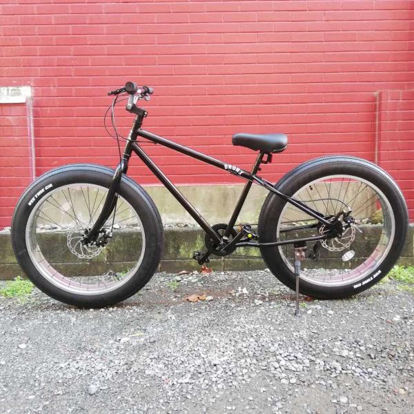 自転車 26BRONX-DD グロスブラック×ポリッシュリム ブロンクス 