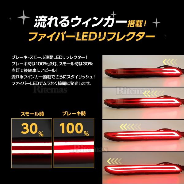 LEDリフレクター 流れるウインカー アルファード/ヴェルファイア 20系 30系 ベルファイア SAI 10系 サイ シーケンシャル ストップ  テール ファイバー レッド /【Buyee】 Buyee - Japanese Proxy Service | Buy from Japan!