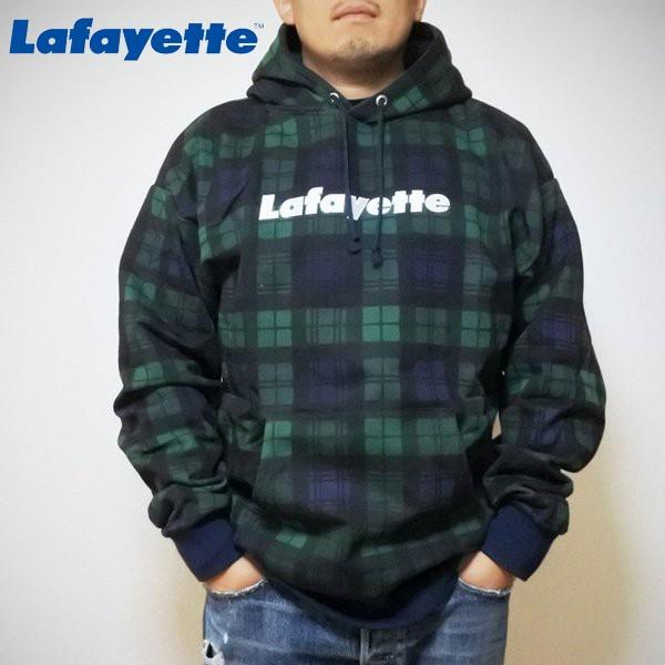 袖丈長袖Lafayette ラファイエット ロゴプラッドプルオーバー