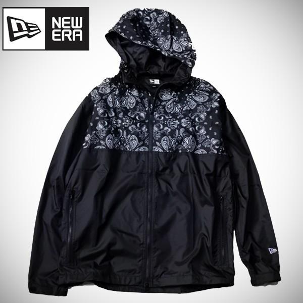 NEW ERA ペイズリー ウィンドブレーカー WINDBREAKER PAISLEY BLACK