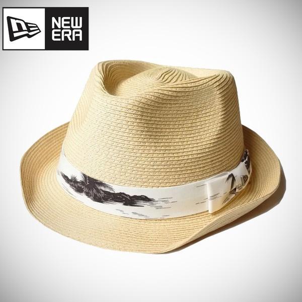 NEW ERA The Trilby ニューエラストローハット中折れ麦わら帽子