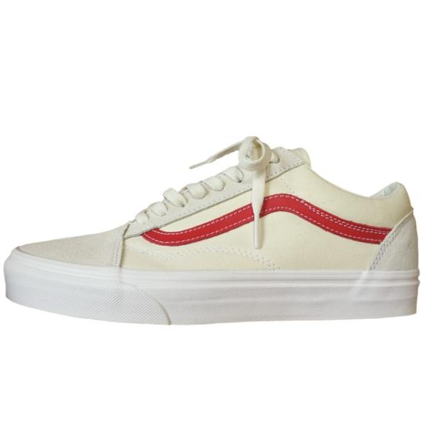 Vans old skool 2025 vintage white rococco red