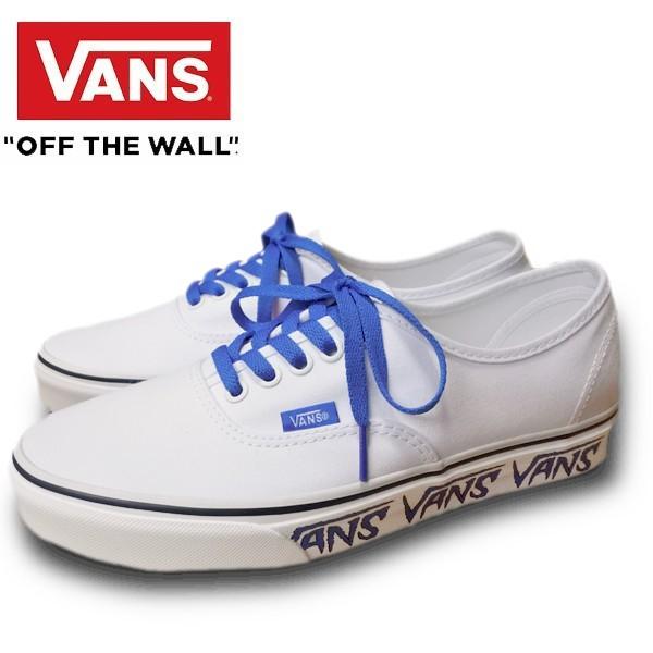 VANS バンズ AUTHENTIC (SKETCH SIDEWALL) TRUE WHITE/VICTORIA