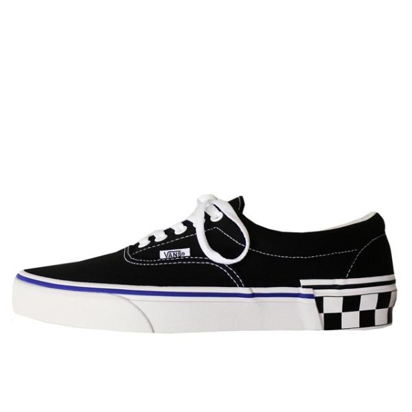 Vans era on sale check block black