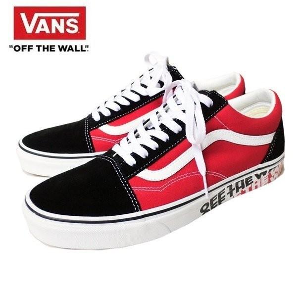 VANS / OLD SKOOL (OTW SIDEWALL) BLACK/RACING RED バンズ オールド