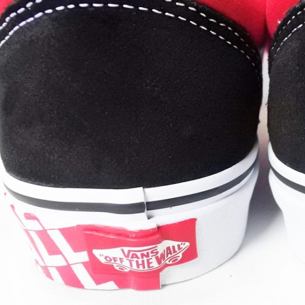 VANS / OLD SKOOL (OTW SIDEWALL) BLACK/RACING RED バンズ オールド
