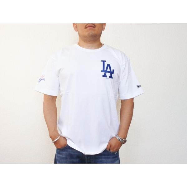 XLARGE×NEW ERA×Los Angeles Dodgers S/S TEE 白 NEWERA LA