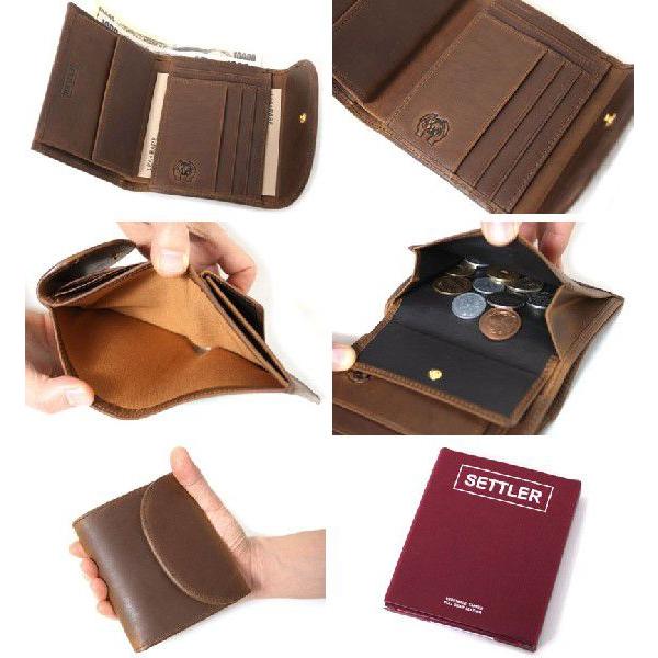 セトラー 財布 SETTLER SMALL 3FOLD WALLET 三つ折り財布 ウォレット OW1058 正規品 レザー 革  ホワイトハウスコックス 【ブラウン ブラック】 /【Buyee】 Buyee - Japanese Proxy Service | Buy from  Japan!