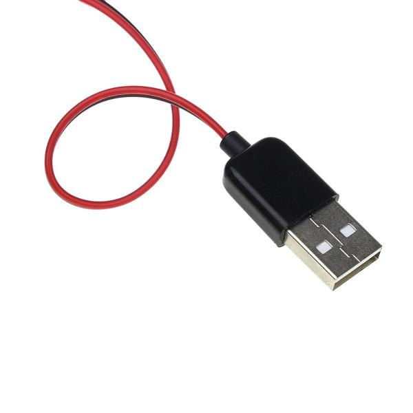 USB 電源取り出しケーブル みのむしリード線 ミノムシクリップ 電源