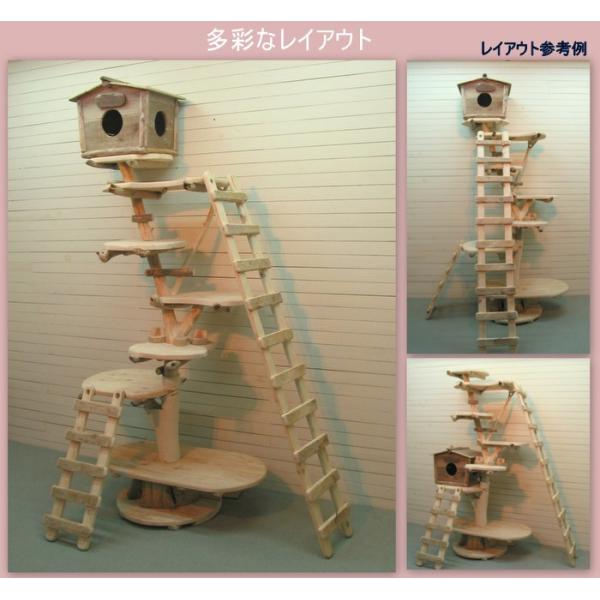 家ページ・流木キャットタワー Amazon | 猫家族 キャットタワー 木製 天然木シリーズ スリム 省