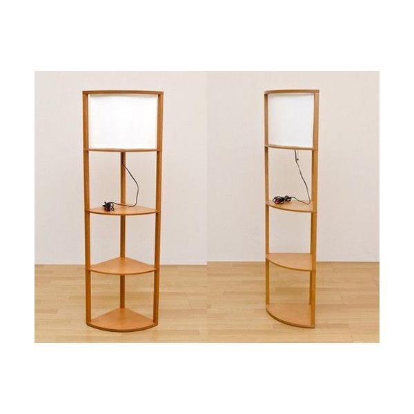 棚板フロアライト コーナーラック クラシック コーナースタンド