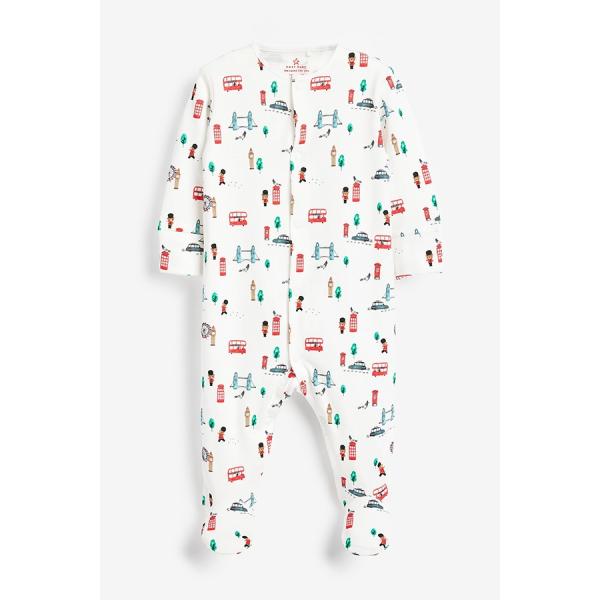 NEXT ネクスト ベビー服 男の子 3枚セット足つきカバーオール 
