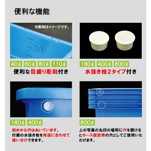 たらい 水槽 大型 プール 屋台 金魚すくい プラスチック 左官 砂場 サンドボックス ビオトープ 乏しく 80L ブル