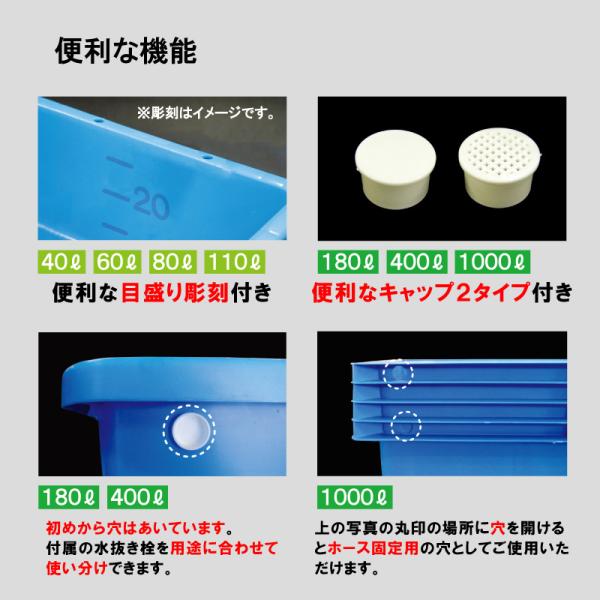 代引き時間指定不可 大型トロ舟 角型 1000L たらい 水槽 プール 屋台 金魚すくい プラスチック キヴォトス1000 /【Buyee】