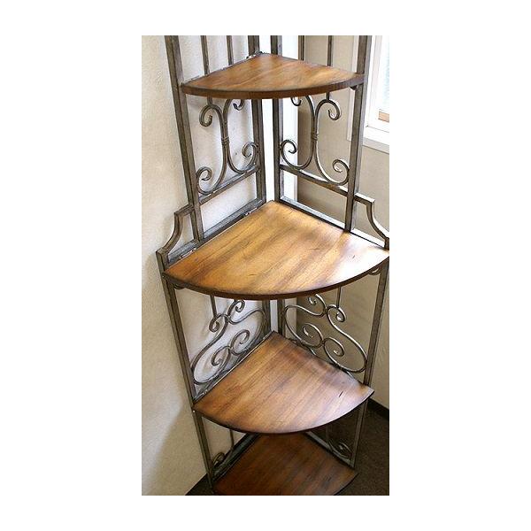 コーナーラック シェルフ 棚 飾り棚 古家具 アンティーク キャビネット