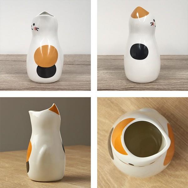 猫 ミニ徳利（とっくり）おちょこセット5点【ヴィンテージ】br/昭和