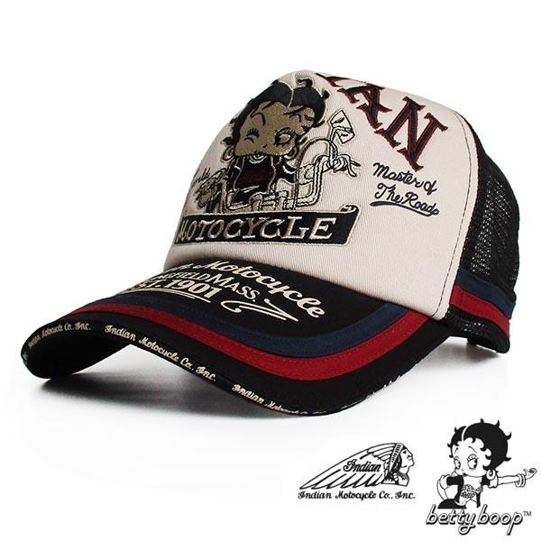 ベティーブープ Betty Boop メッシュキャップ 帽子 インディアン