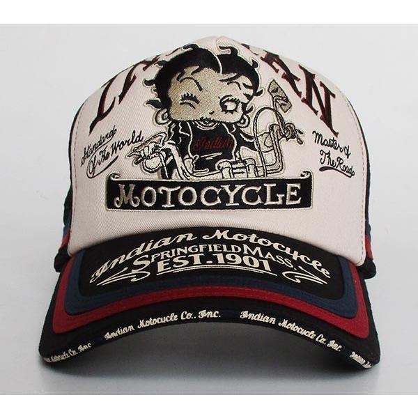 【未着用】BettyBoop ベティちゃん 本革キャップ ll-factory_bbi-929bk