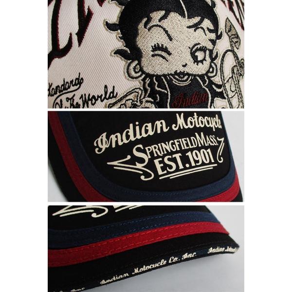 ベティーブープ Betty Boop メッシュキャップ 帽子 インディアン