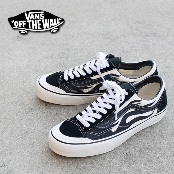 VANS バンズ UA STYLE 36SF ローカットスニーカー BLACK FLAME