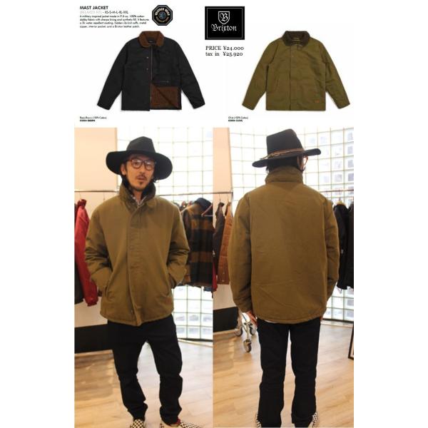 BRIXTON MAST JACKET OLIVE ミリタリーブリクストンジャケットアウター 