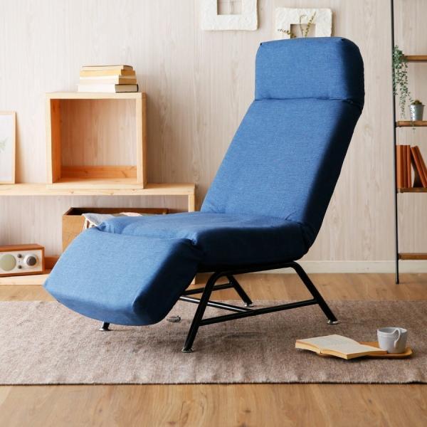 LOWYA 1人掛け リクライニングソファ 42段ギア リクライニングソファ 一人掛け ソファー ソファ 1人掛け チェア 椅子