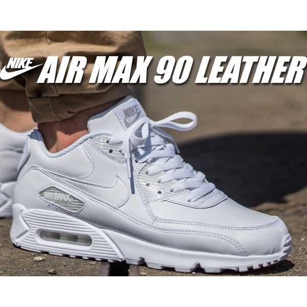 ナイキ NIKE エアマックス 90 NIKE AIR MAX 90 LEATHER wht/wht オール