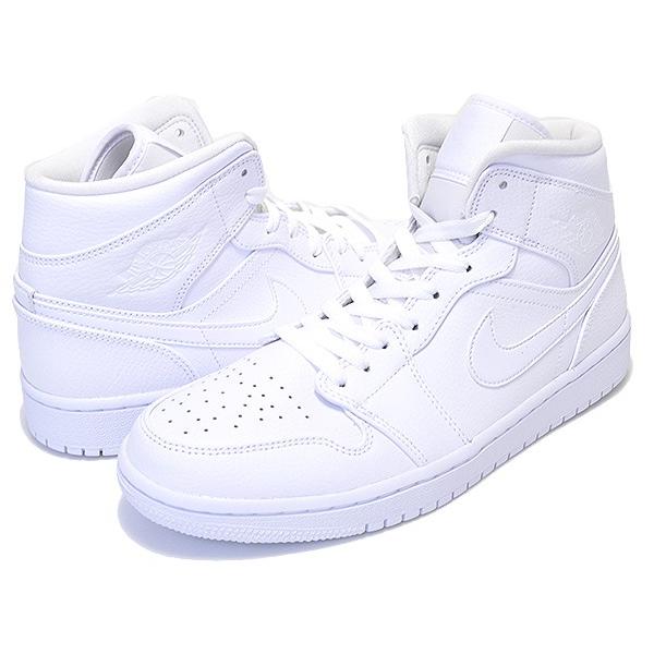 ナイキ エアジョーダン 1 ミッド NIKE AIR JORDAN 1 MID white/white