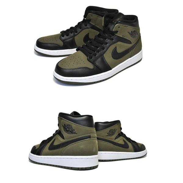 ナイキ エアジョーダン 1 NIKE AIR JORDAN 1 MID olive canvas/black