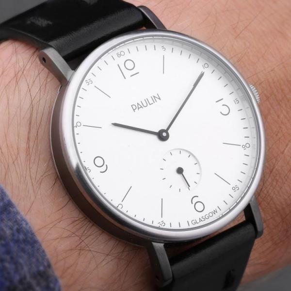 日本公式品】PAULIN ポーリン 英国製 腕時計 コミューター・ヌメリカル 