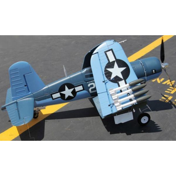 F4U コルセア飛行機 - 2.4GHz 4CH ウォーバード RC、翼幅 400mm、ワンキー エアロバティック