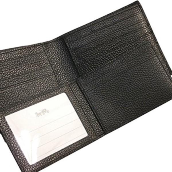 送料無料】F24655 BLK コーチ COACH 財布 折りたたみ財布 メンズ