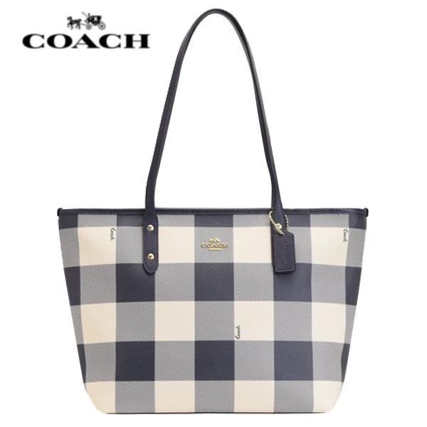 COACH チェック柄黒トートバッグ　2点セット COACH チェック柄黒トートバッグ 2点セット