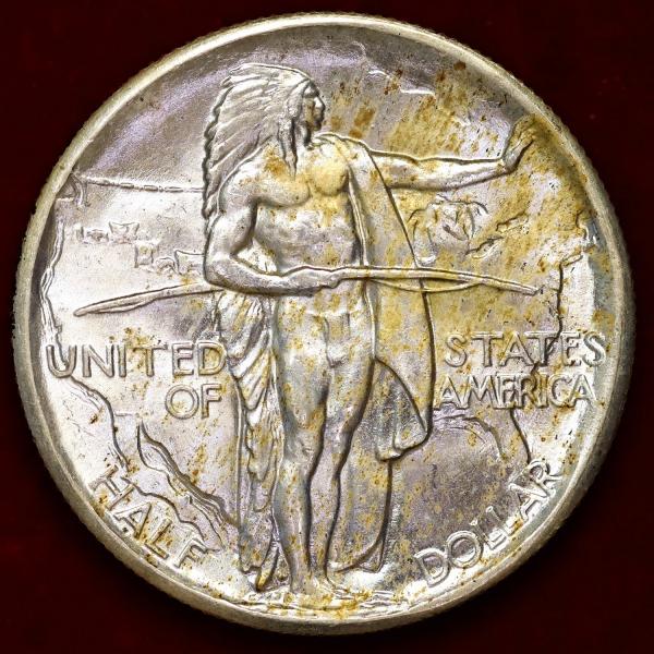 【アメリカ１９２６年S/オレゴン街道記念ハーフダラー銀貨】 アメリカ オレゴン街道記念ハーフダラー銀貨(1926年)