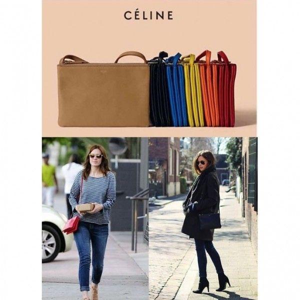 celine TRIO bag ラージ ブラック レッド 在庫あり /【Buyee】 Buyee