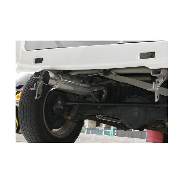 スズキ ジムニー (JB23)SUS 左出し砲弾マフラーブルー マフラー・排気