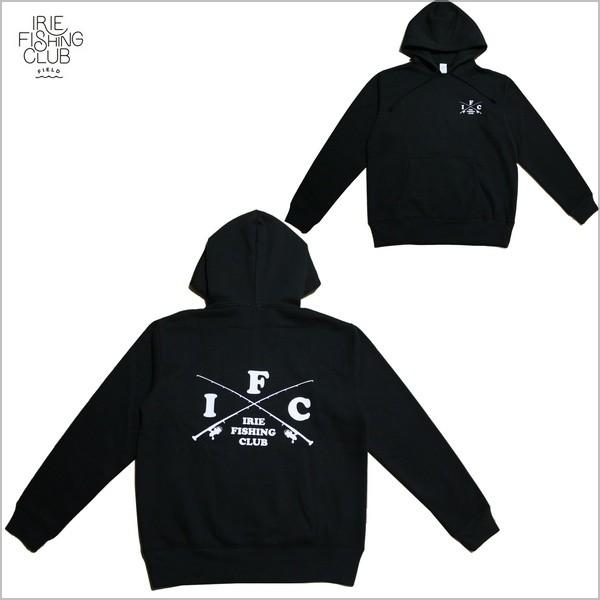 IRIE アイリーフィッシングクラブパーカーI.F.C CROSS ROD HOODIE BLK