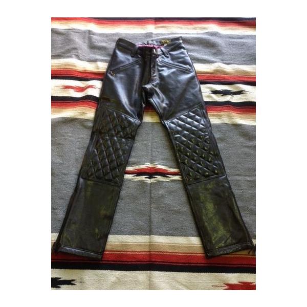 ウエストライド/WESTRIDE レザーパンツ COMFORMAX PADD PANTS BLK ※丈 