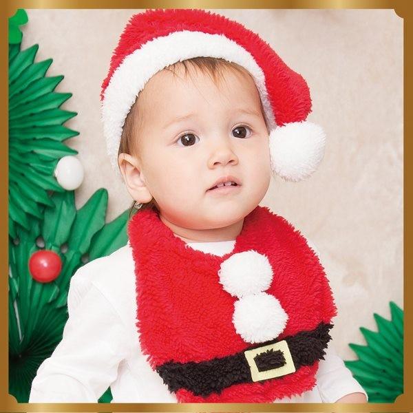 サンタスタイセット ベビー クリスマス スタイ 赤ちゃん