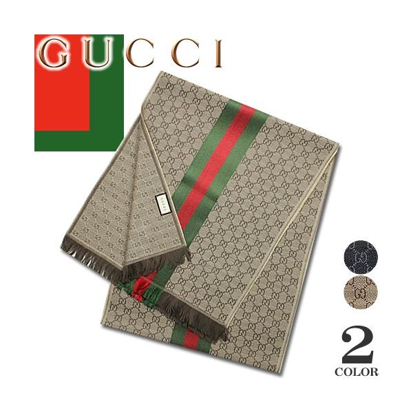 グッチ GUCCI マフラー ストール レディース メンズ GG柄 ウール 大判