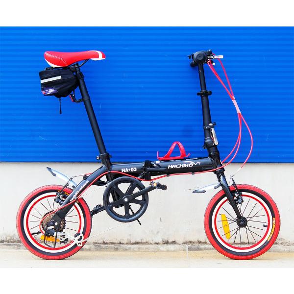 ハチコHACHIKOジュラルミン折りたたみ自転車SHIMANOシマノ6段変速14インチ (黒い)[98％完成品] HA-03-Black  /【Buyee】 Buyee - Japanese Proxy Service | Buy from Japan!