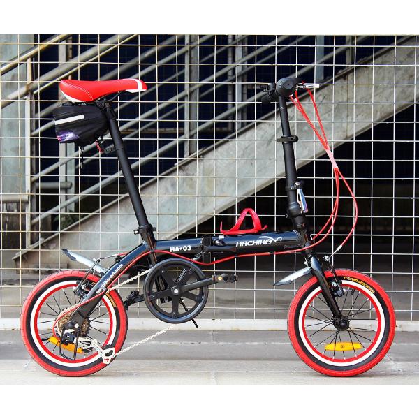 ハチコHACHIKOジュラルミン折りたたみ自転車SHIMANOシマノ6段変速14インチ (黒い)[98％完成品] HA-03-Black  /【Buyee】 Buyee - Japanese Proxy Service | Buy from Japan!