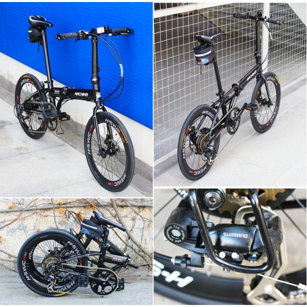 ハチコ HACHIKO 20 三層 アルミ 折り畳み 自転車 段変速 HA-04