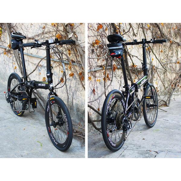 ハチコ HACHIKO 20 三層 アルミ 折り畳み 自転車 段変速 HA-04