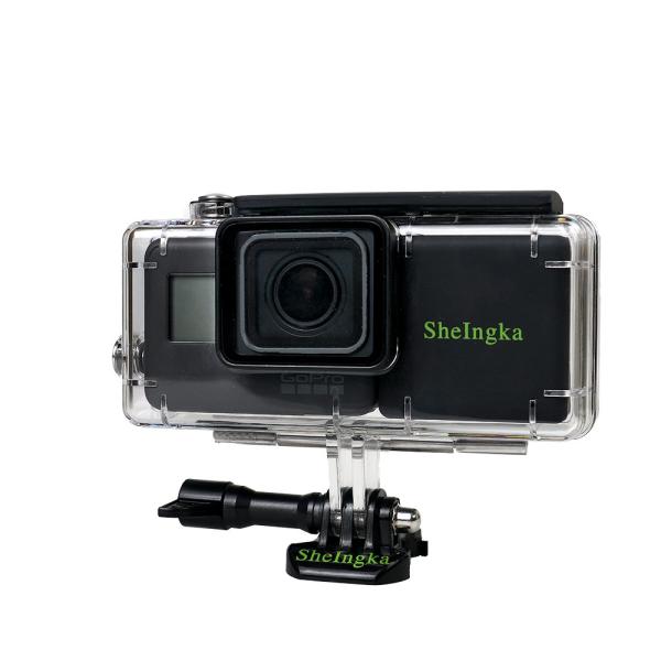 GoPro Hero 6 Hero 5拡張バッテリー 防水ハウジングケース 保護ケース 