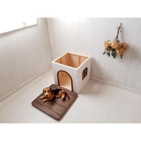 オーダーメイド】無垢材【犬2段ベッド】犬小屋 ドッグハウス - ペット用品