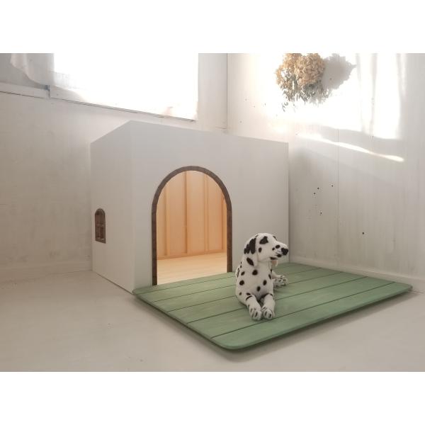 Amazon | 木製犬小屋、丸太小屋犬小屋、超強力犬ケージ、ペット